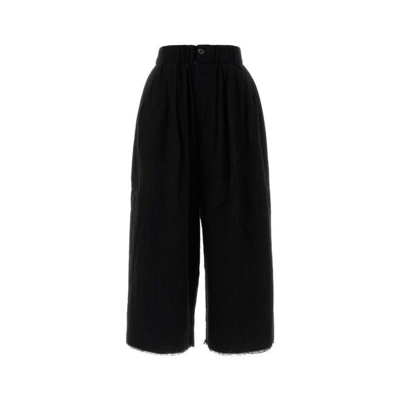 Uma Wang Women Black Wool Blend Bermuda Shorts